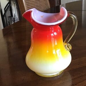 Vintage Kanawha glass small pitcher/creamer